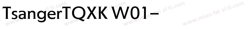 TsangerTQXK W01字体转换